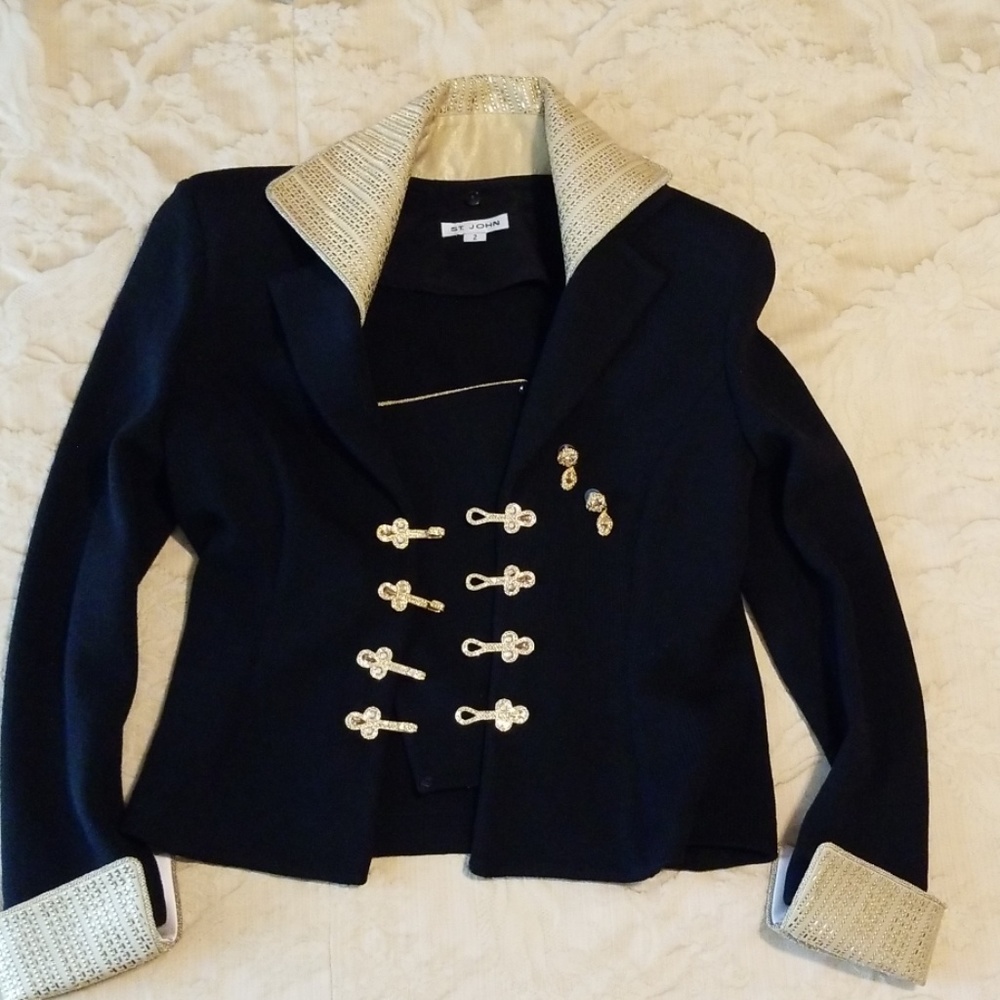 St. John Black Jacket Size 2